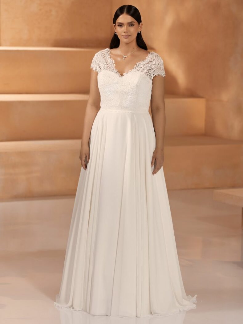 bianco evento bridal dress ksena plus 1